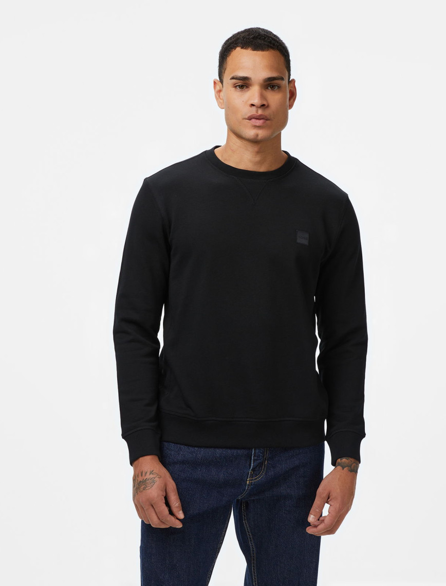 Boss Westart Erkek Siyah Sweatshirt Boss Westart Erkek Siyah Sweatshirt