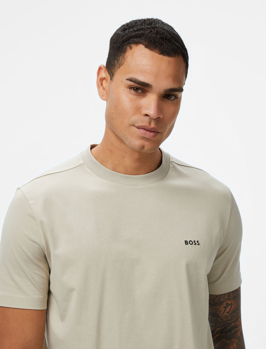 Boss Erkek Açık Bej T-Shirt Boss Erkek Açık Bej T-Shirt