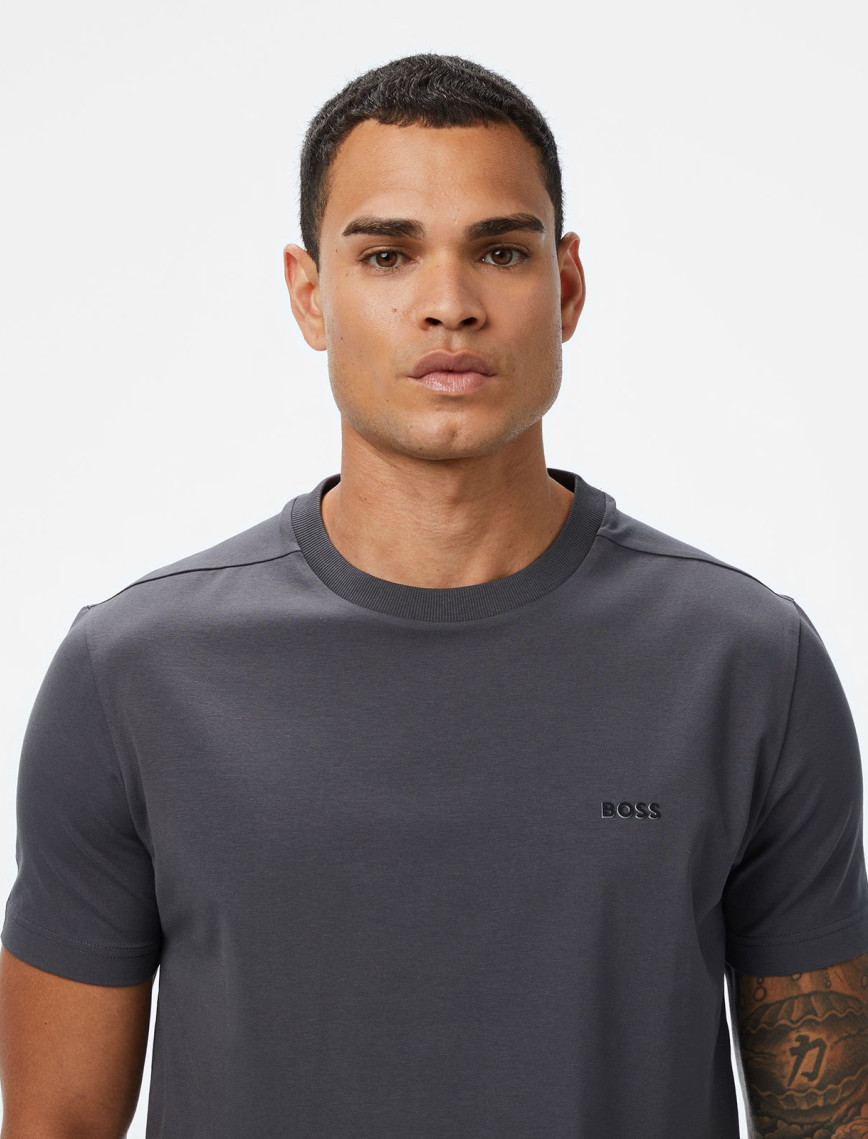 Boss Erkek Koyu Gri T-Shirt Boss Erkek Koyu Gri T-Shirt