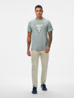 Guess Triangle Regular Fit Erkek Gri T-Shirt