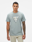 Guess Triangle Regular Fit Erkek Beyaz T-Shirt