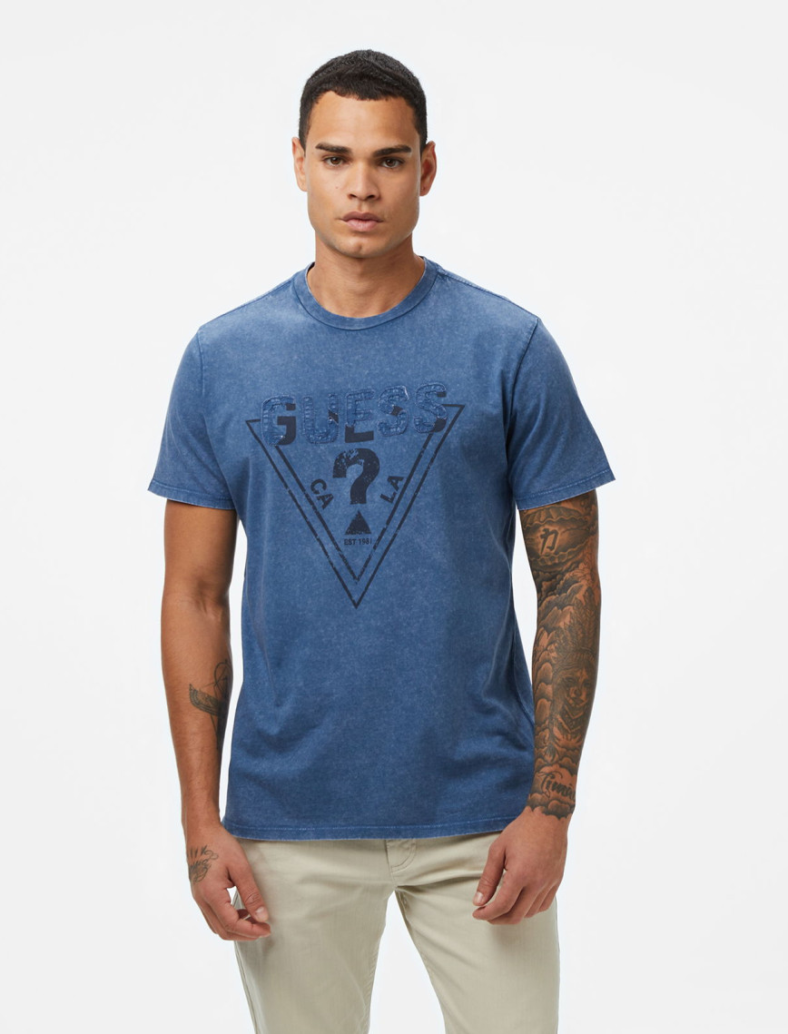 Guess Embroid Regular Fit Erkek Siyah T-Shirt Guess Embroid Regular Fit Erkek Siyah T-Shirt