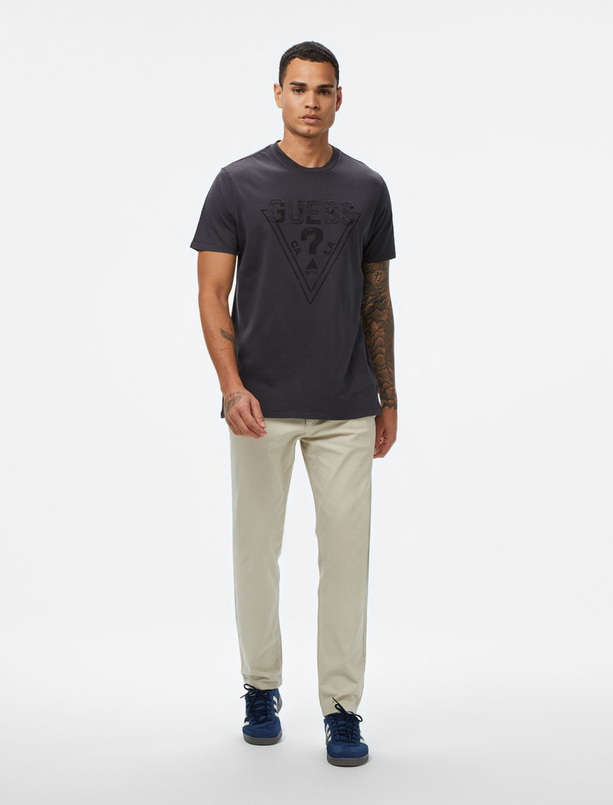 Guess Embroid Regular Fit Erkek Siyah T-Shirt Guess Embroid Regular Fit Erkek Siyah T-Shirt