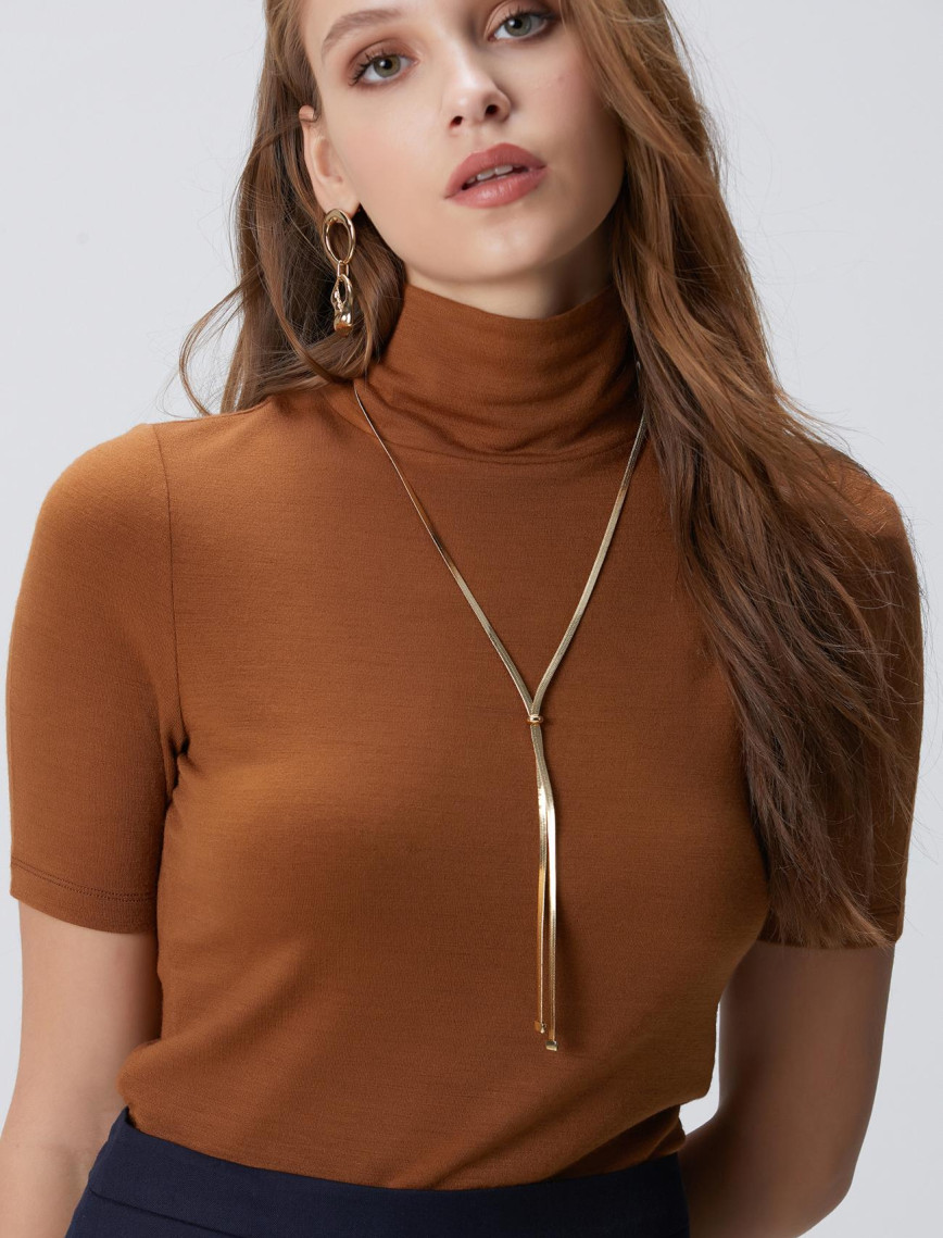 Network Kadın Gold Uzun Kolye Network Kadın Gold Uzun Kolye