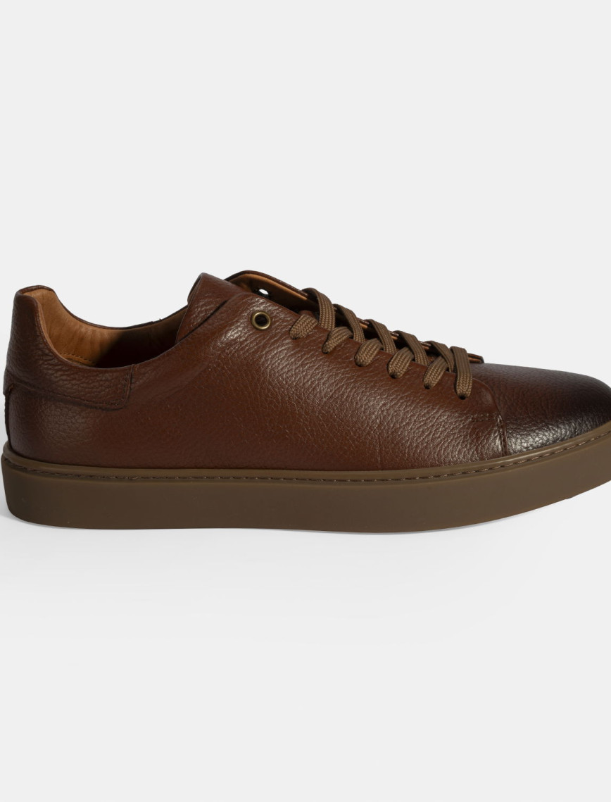 Erkek Taba Bağcıklı Deri Günlük Ayakkabı Erkek Taba Bağcıklı Deri Günlük Ayakkabı