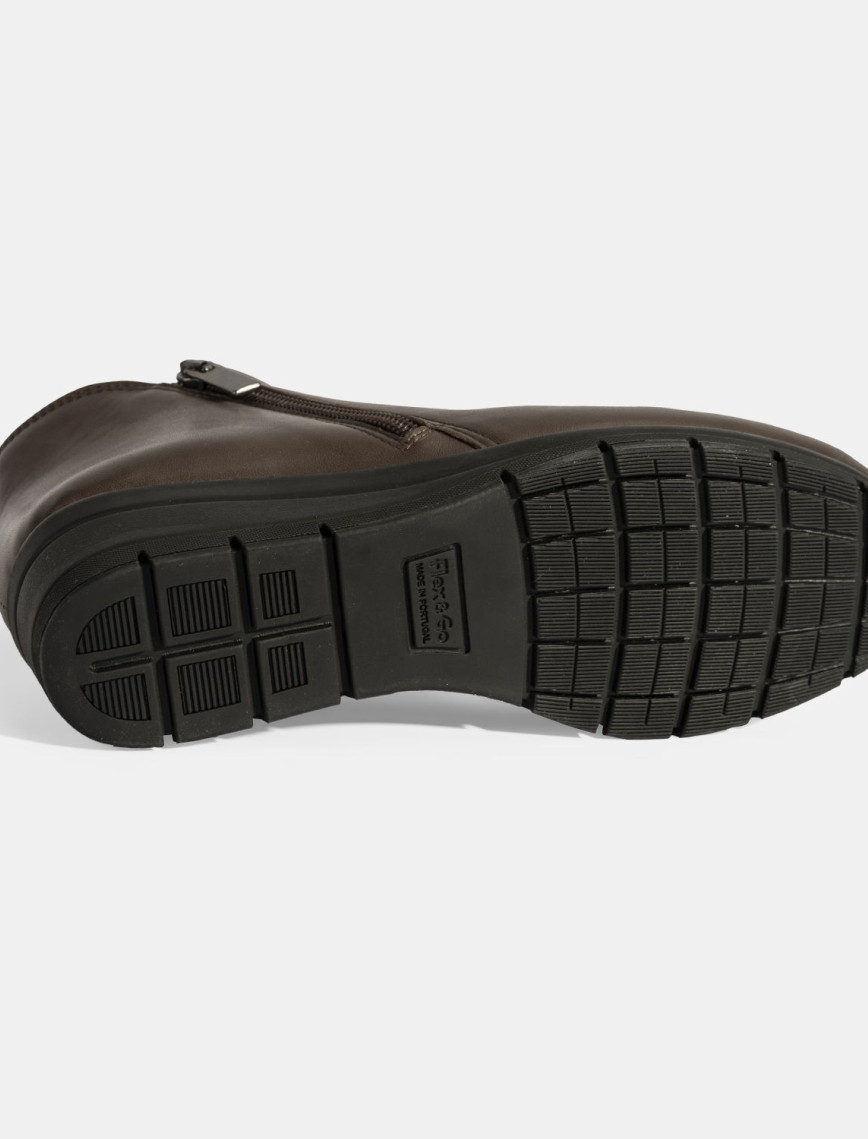 Kadın Kahve DesaComfort Çift Fermuarlı Deri Bot Kadın Kahve DesaComfort Çift Fermuarlı Deri Bot