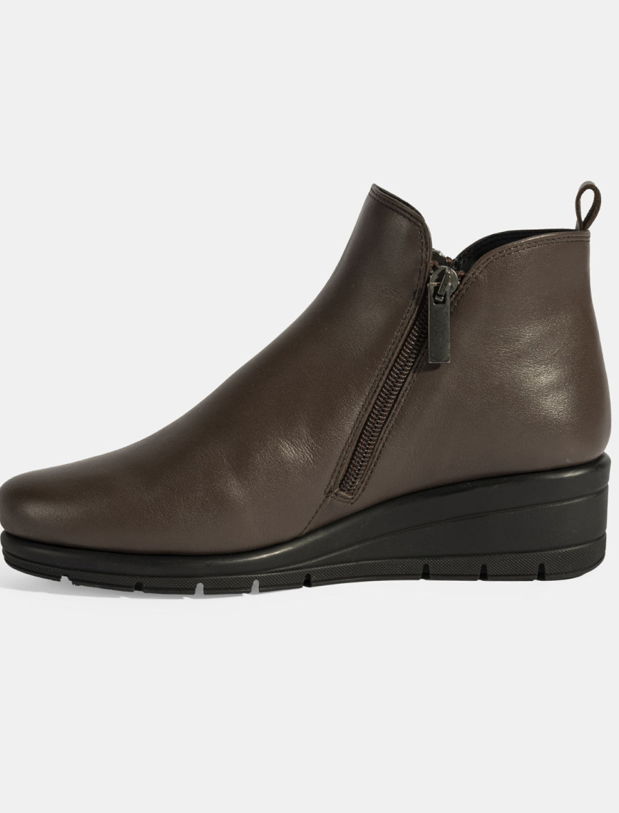 Kadın Kahve DesaComfort Çift Fermuarlı Deri Bot Kadın Kahve DesaComfort Çift Fermuarlı Deri Bot