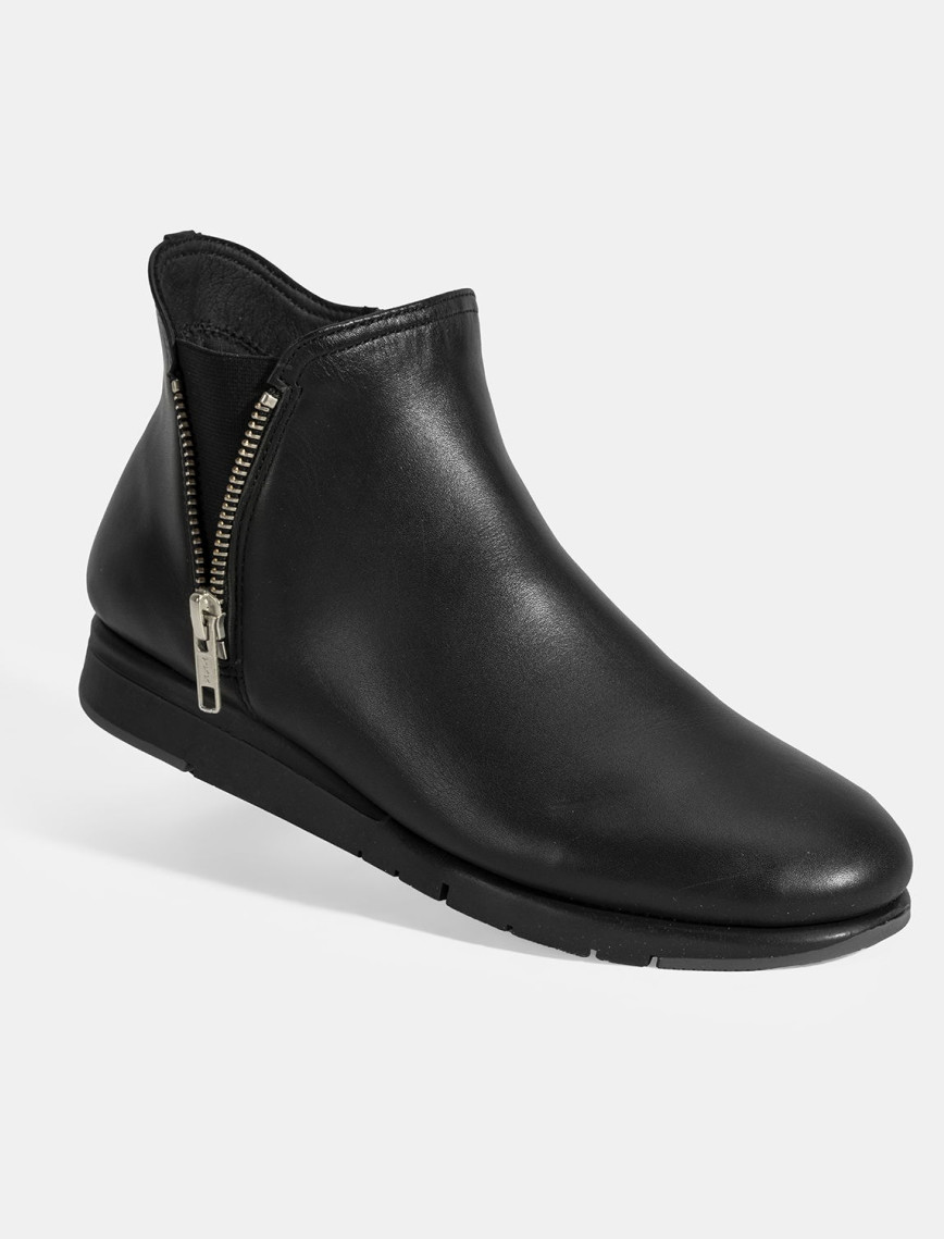 Kadın Siyah Fermuarlı DesaComfort Deri Bot Kadın Siyah Fermuarlı DesaComfort Deri Bot