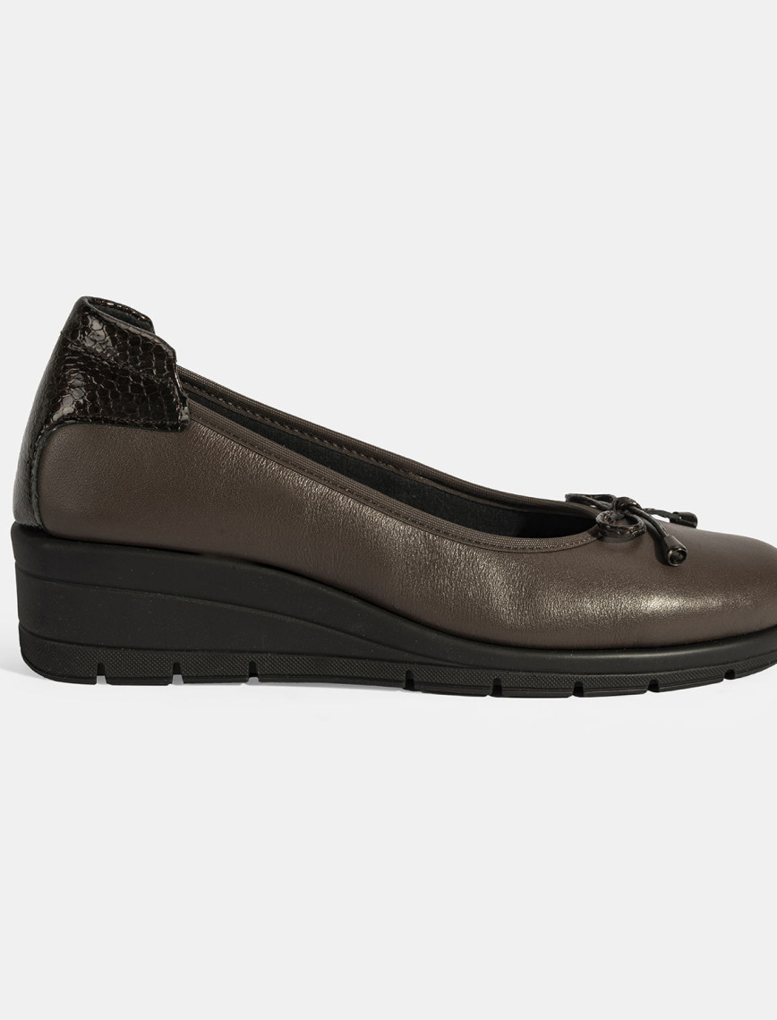 Kadın Kahve Fiyonk Detaylı DesaComfort Deri Ayakkabı Kadın Kahve Fiyonk Detaylı DesaComfort Deri Ayakkabı