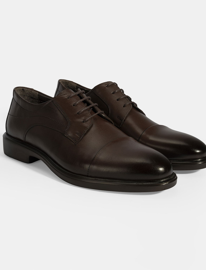 Erkek Siyah Bağcıklı Deri Klasik Ayakkabı Erkek Siyah Bağcıklı Deri Klasik Ayakkabı