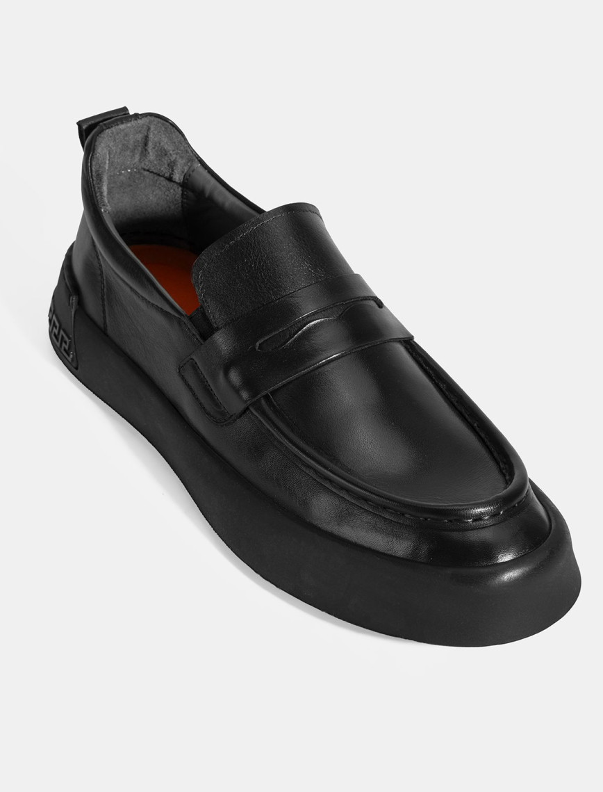 Erkek Siyah Deri Loafer Erkek Siyah Deri Loafer
