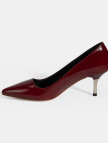 Kadın Bordo Deri Stiletto Kadın Bordo Deri Stiletto
