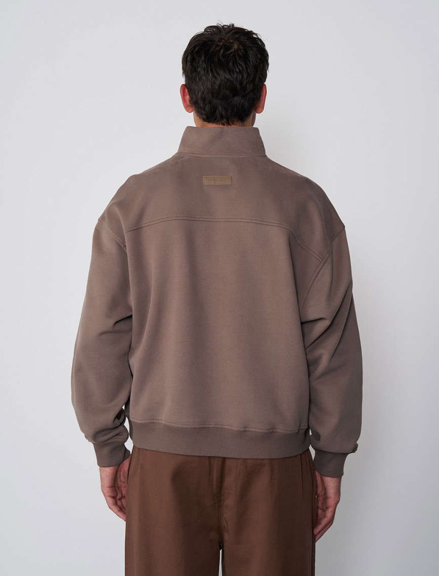 Dik Yaka Oversize Sweatshirt