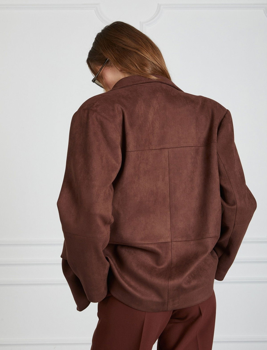 Süet Cepli Ceket
