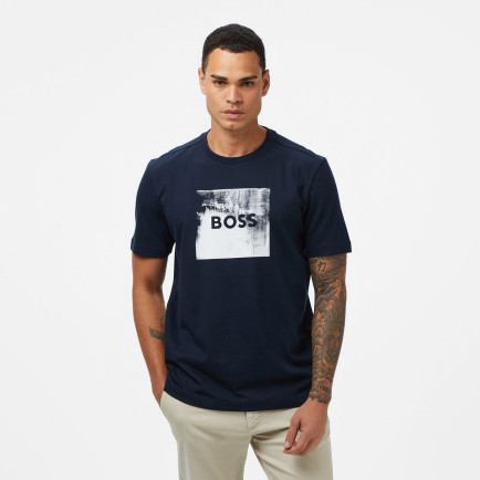 Boss Wheel Erkek Koyu Mavi T-Shirt Boss Wheel Erkek Koyu Mavi T-Shirt