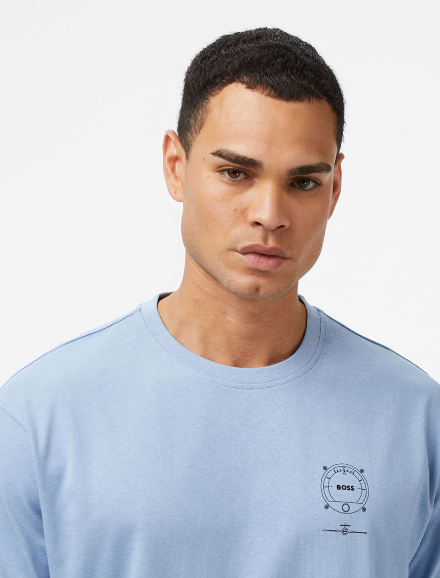 Boss Voyage Erkek Açık Mavi T-Shirt Boss Voyage Erkek Açık Mavi T-Shirt