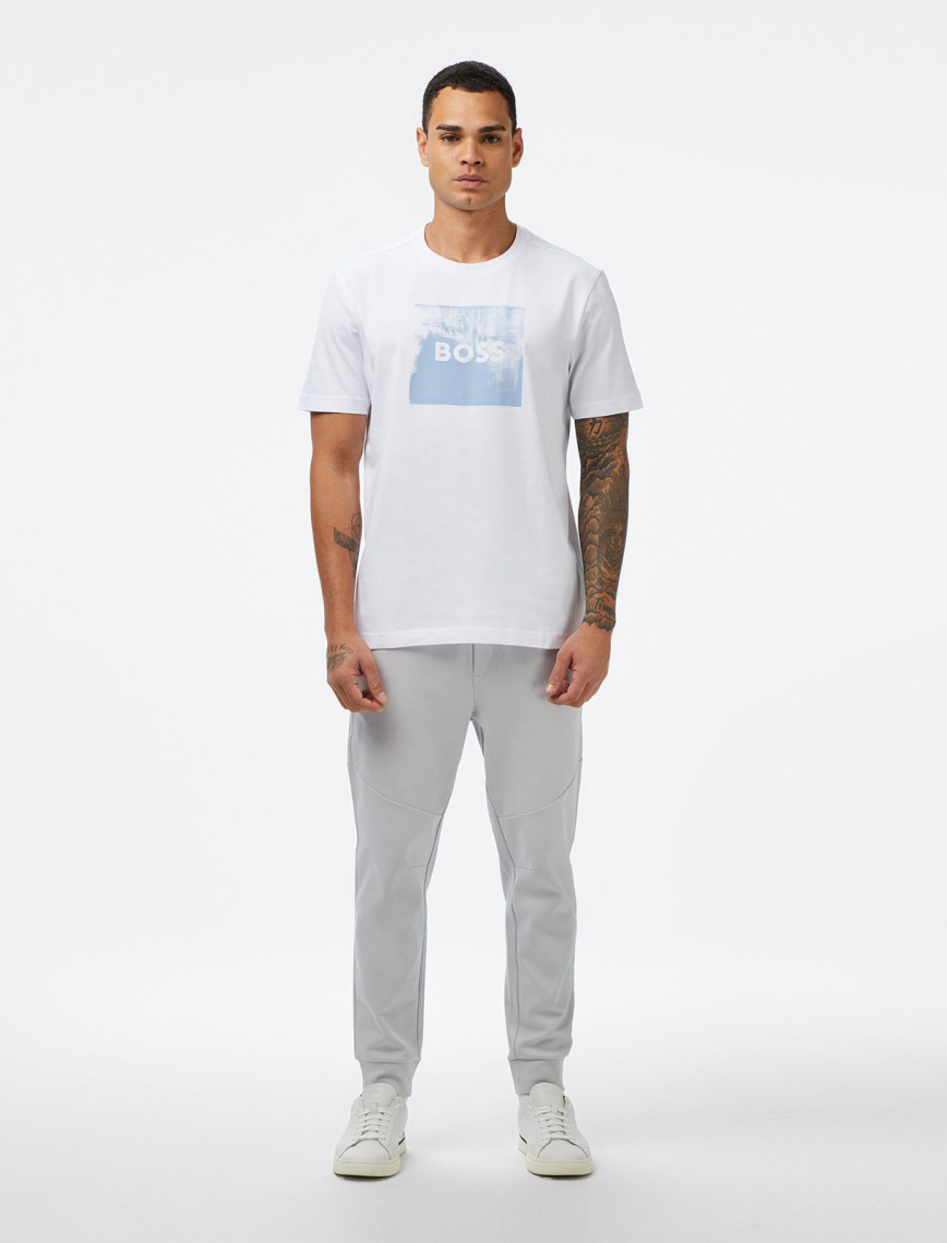 Boss Wheel Erkek Beyaz T-Shirt Boss Wheel Erkek Beyaz T-Shirt