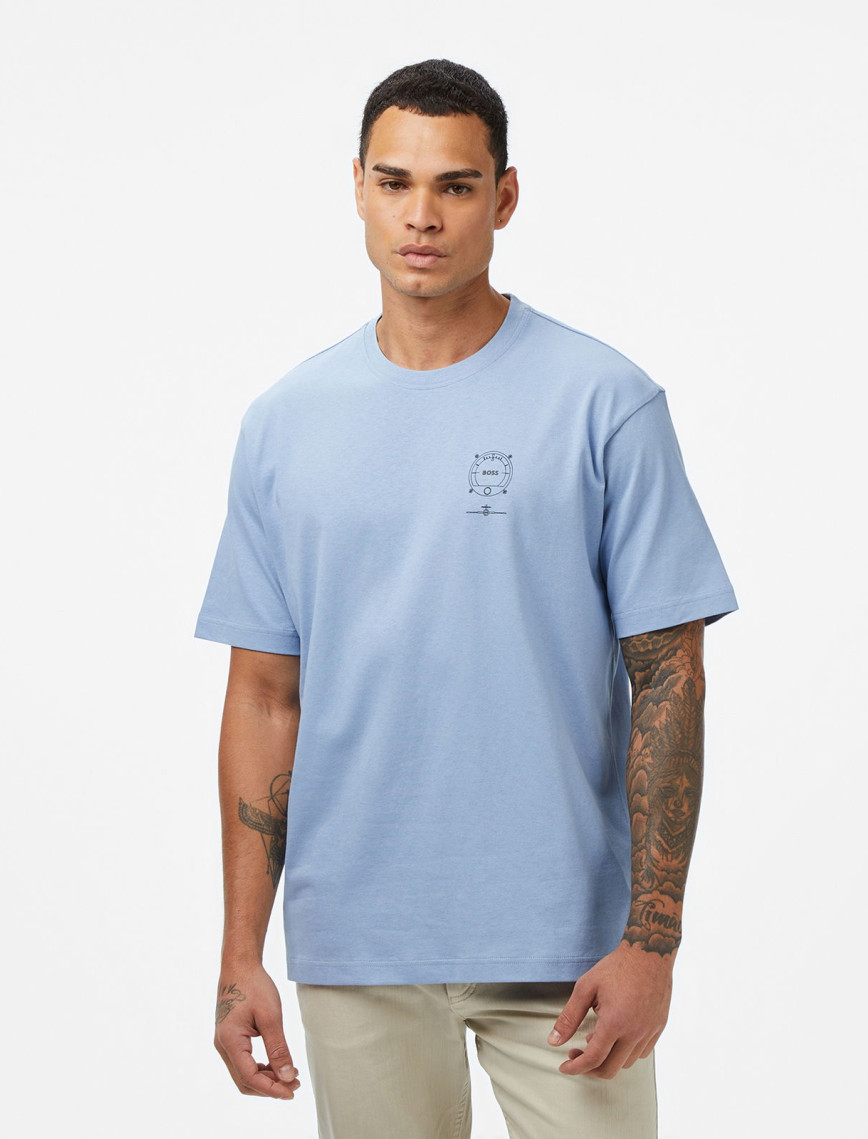 Boss Voyage Erkek Beyaz T-Shirt Boss Voyage Erkek Beyaz T-Shirt