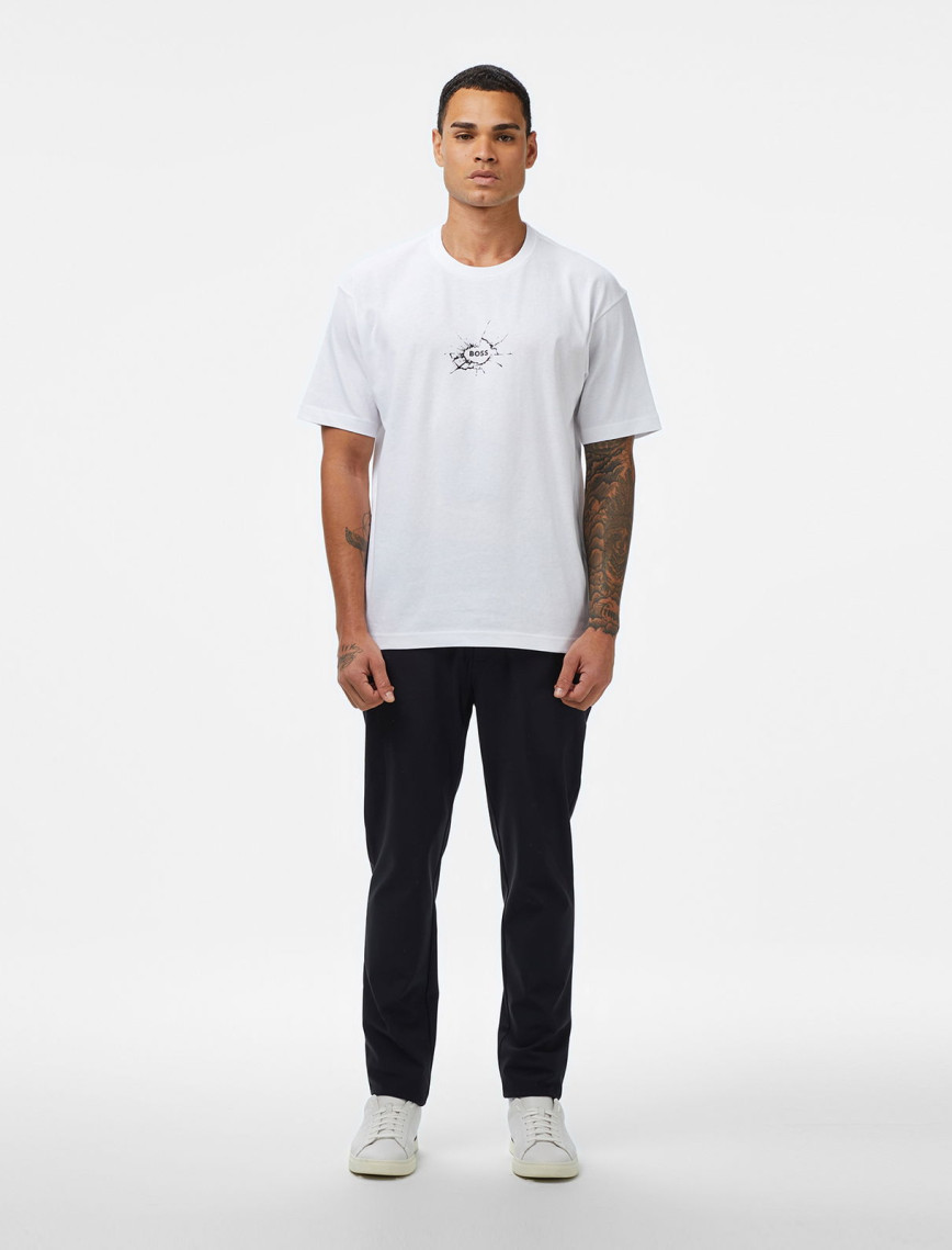 Boss Voyage Erkek Beyaz T-Shirt Boss Voyage Erkek Beyaz T-Shirt