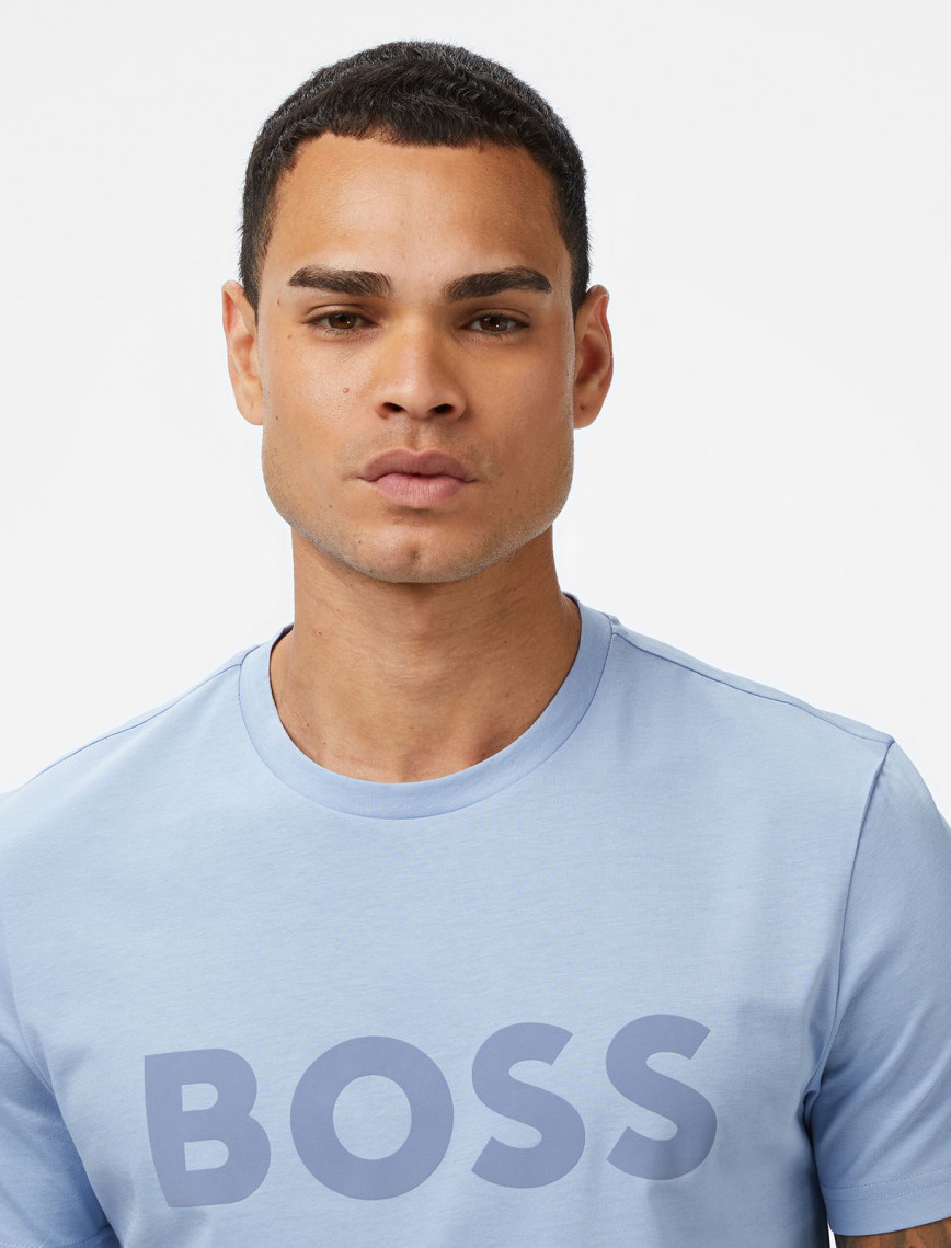 Boss Thinking Erkek Açık Mavi T-Shirt Boss Thinking Erkek Açık Mavi T-Shirt