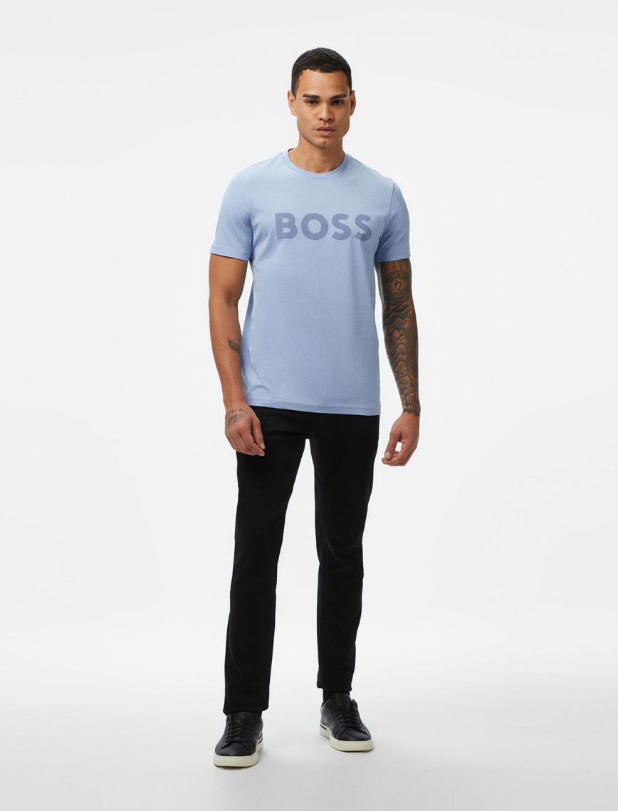 Boss Thinking Erkek Açık Mavi T-Shirt Boss Thinking Erkek Açık Mavi T-Shirt