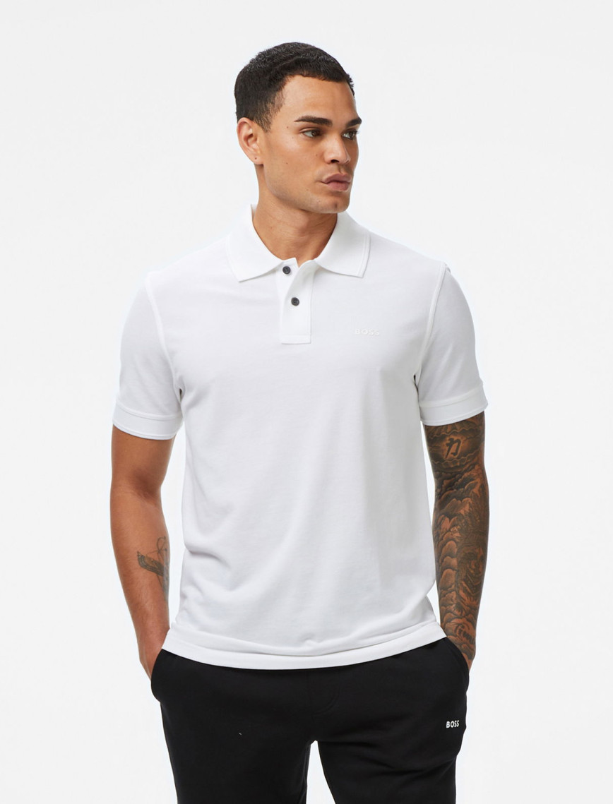 Boss Prime Erkek Beyaz Polo Boss Prime Erkek Beyaz Polo