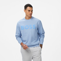 Boss Erkek Açık Mavi Sweatshirt Boss Erkek Açık Mavi Sweatshirt