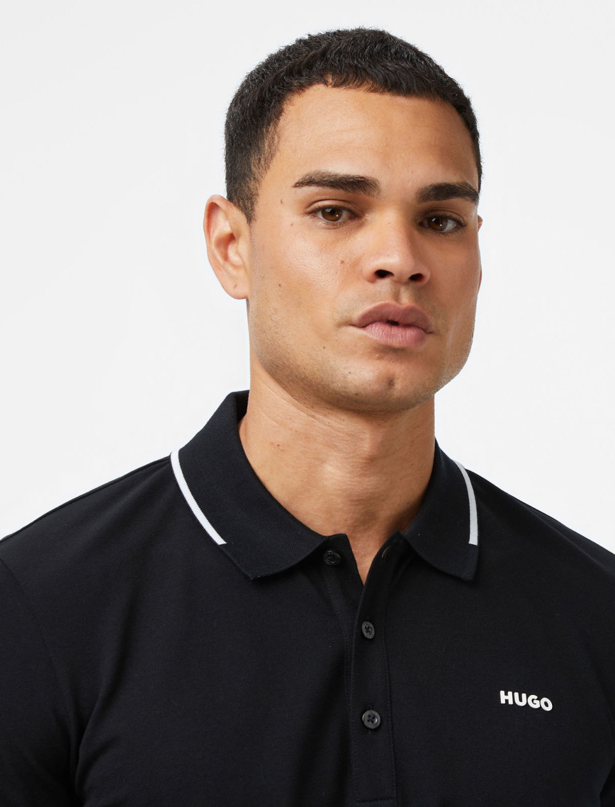 Hugo Dinoso 222 Erkek Siyah Polo Hugo Dinoso 222 Erkek Siyah Polo