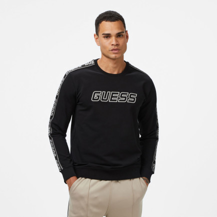 Guess Arlo Erkek Siyah Sweatshirt Guess Arlo Erkek Siyah Sweatshirt
