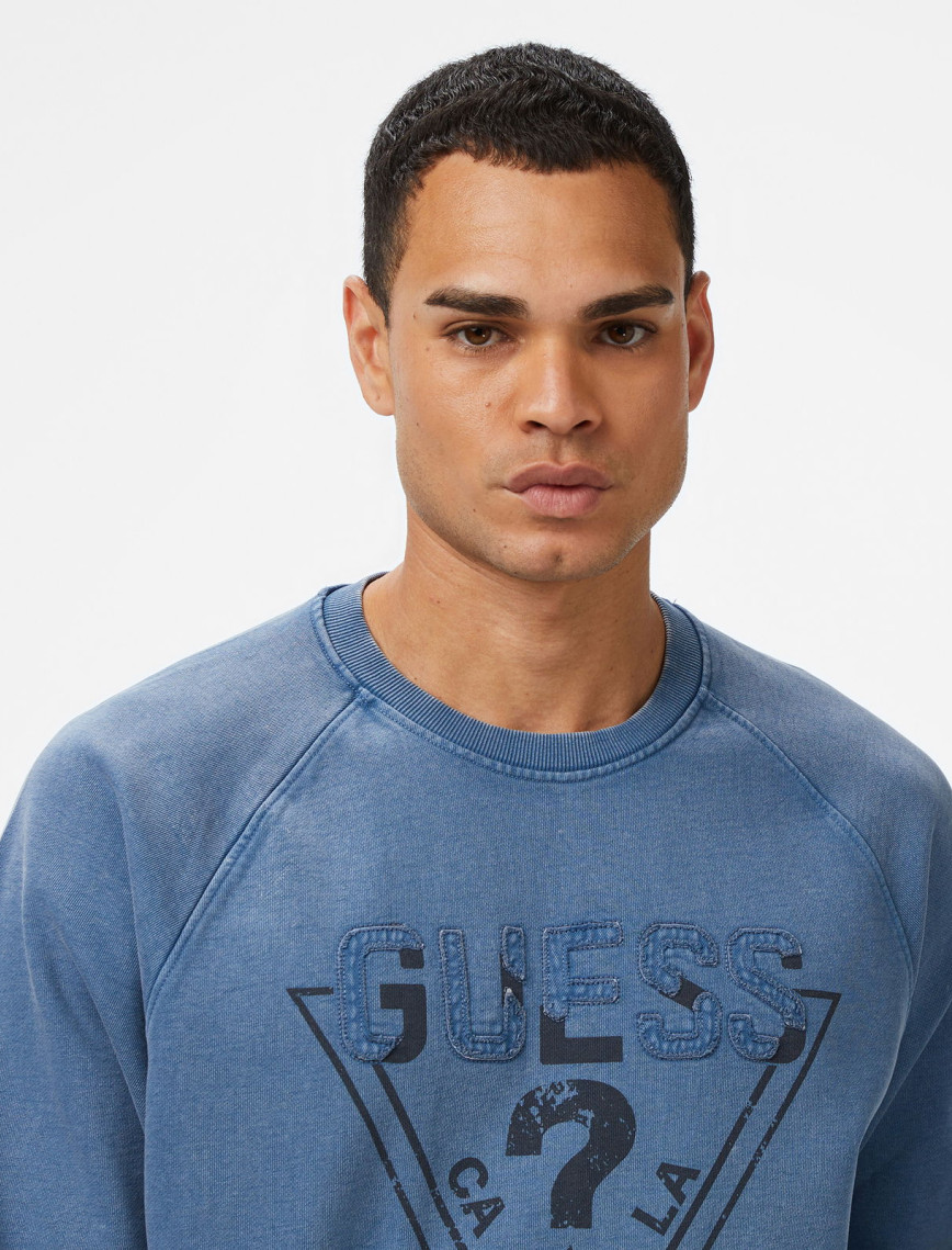 Guess Davis Terry Erkek Mavi Sweatshirt Guess Davis Terry Erkek Mavi Sweatshirt