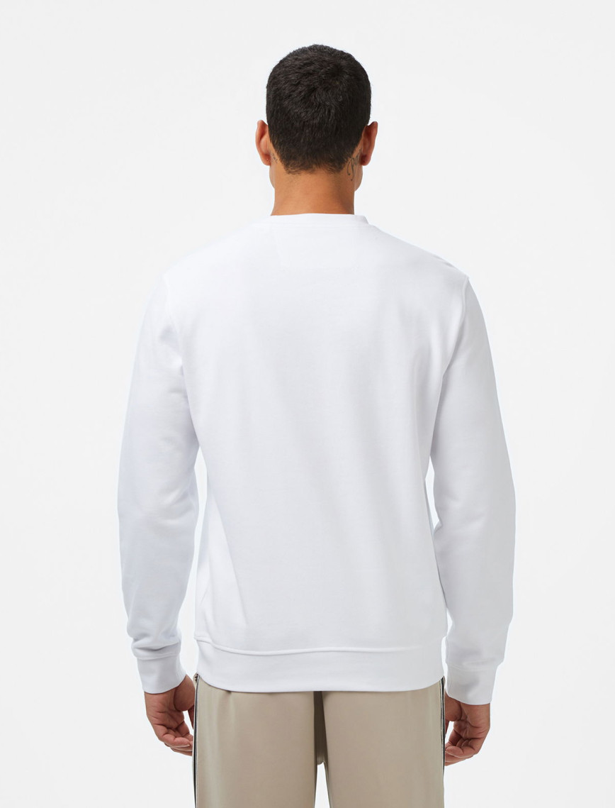 Guess Triangle Erkek Beyaz Sweatshirt Guess Triangle Erkek Beyaz Sweatshirt