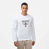 Guess Triangle Erkek Beyaz Sweatshirt Guess Triangle Erkek Beyaz Sweatshirt