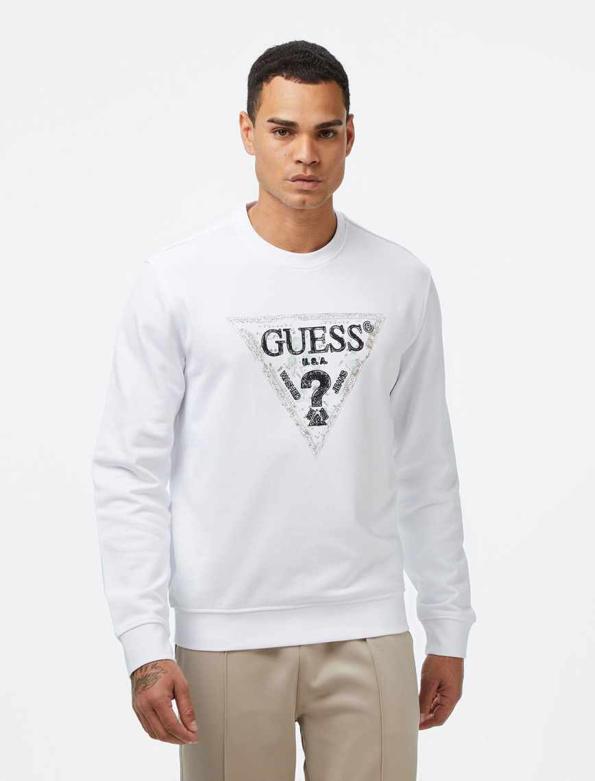 Guess Triangle Erkek Lacivert Sweatshirt Guess Triangle Erkek Lacivert Sweatshirt