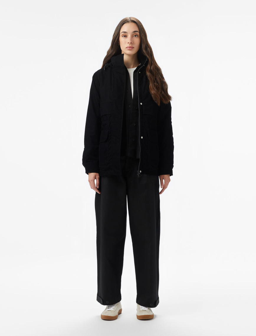 Lacoste Kadın Kapüşonlu Siyah Mont Lacoste Kadın Kapüşonlu Siyah Mont