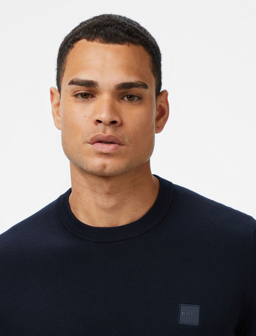 Boss Kanovano Erkek Koyu Mavi Triko Boss Kanovano Erkek Koyu Mavi Triko