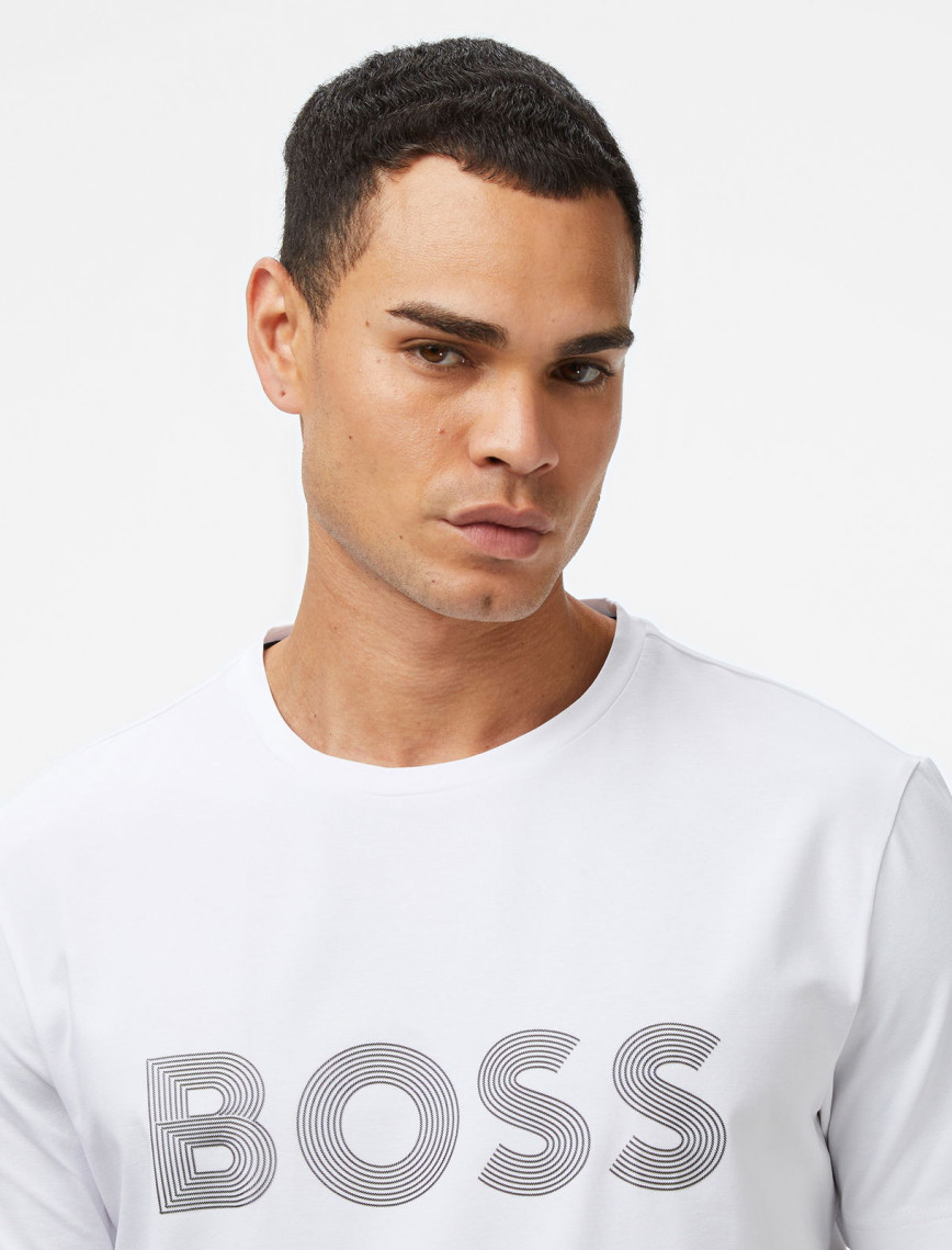Boss Erkek Beyaz T-Shirt Boss Erkek Beyaz T-Shirt
