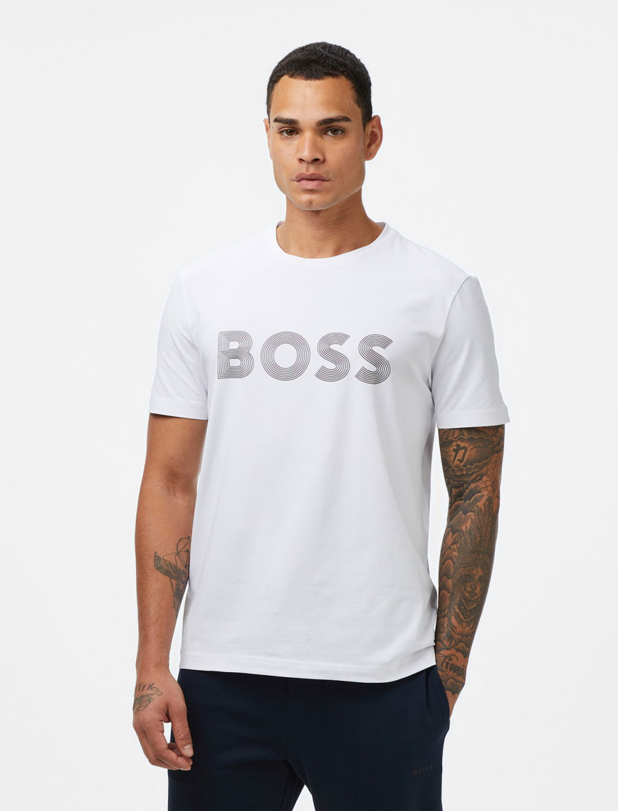 Boss Erkek Beyaz T-Shirt Boss Erkek Beyaz T-Shirt