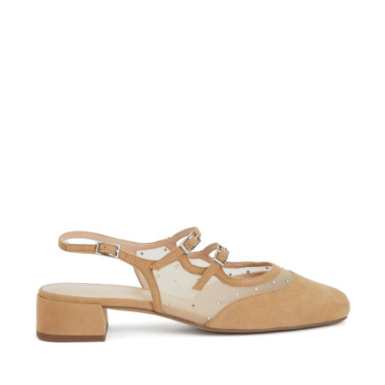 Divarese Kadın Kum Tül Detaylı Babet