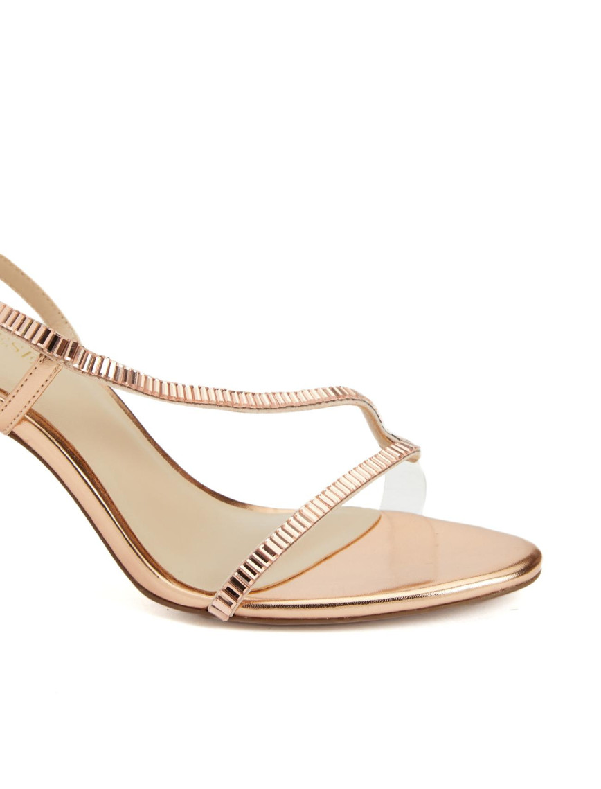 Divarese Kadın Rose Gold Taşlı Sandalet Divarese Kadın Rose Gold Taşlı Sandalet