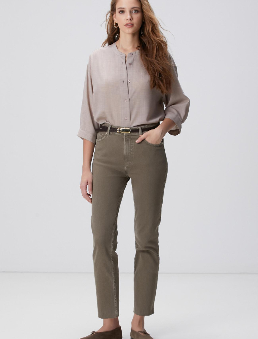 Network Kadın Bej Yün Karışımlı Gömlek Network Kadın Bej Yün Karışımlı Gömlek