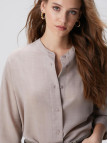 Network Kadın Bej Yün Karışımlı Gömlek Network Kadın Bej Yün Karışımlı Gömlek