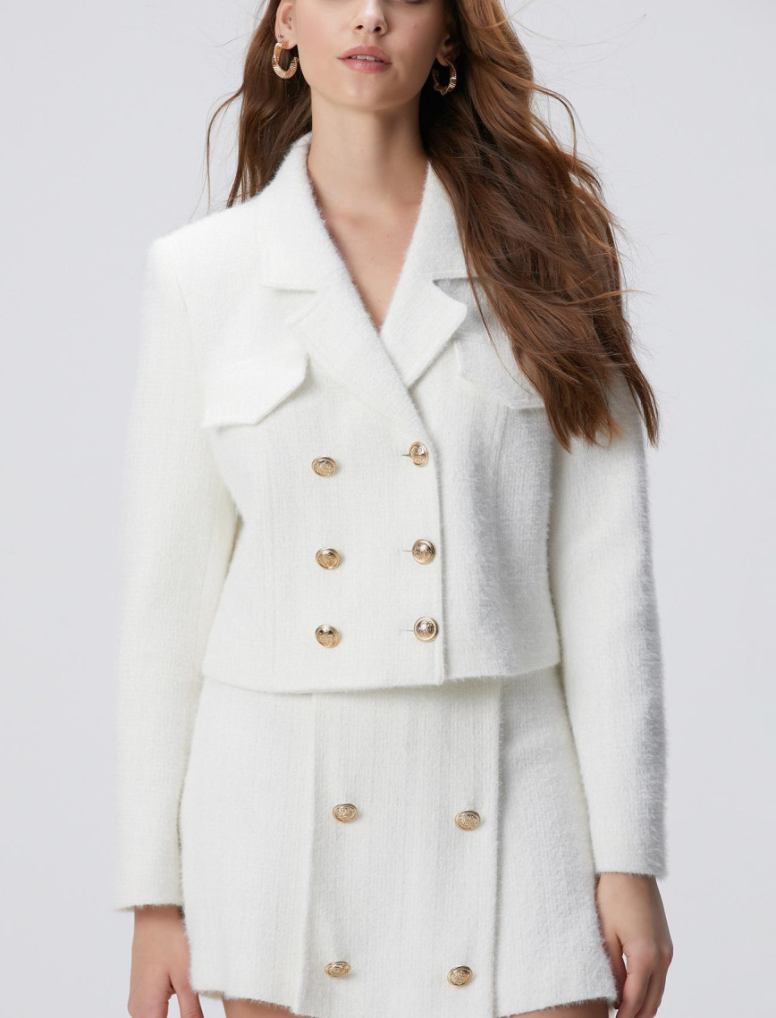 Network Kadın Kırık Beyaz Ceket