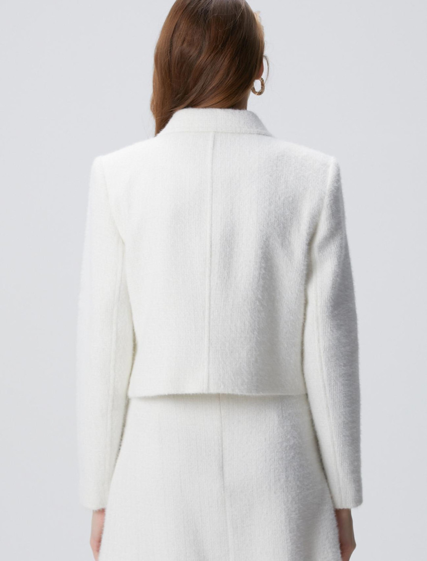 Network Kadın Kırık Beyaz Ceket