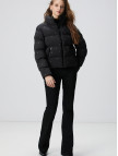 Network Kadın Siyah Taşlı Puffer Mont Network Kadın Siyah Taşlı Puffer Mont