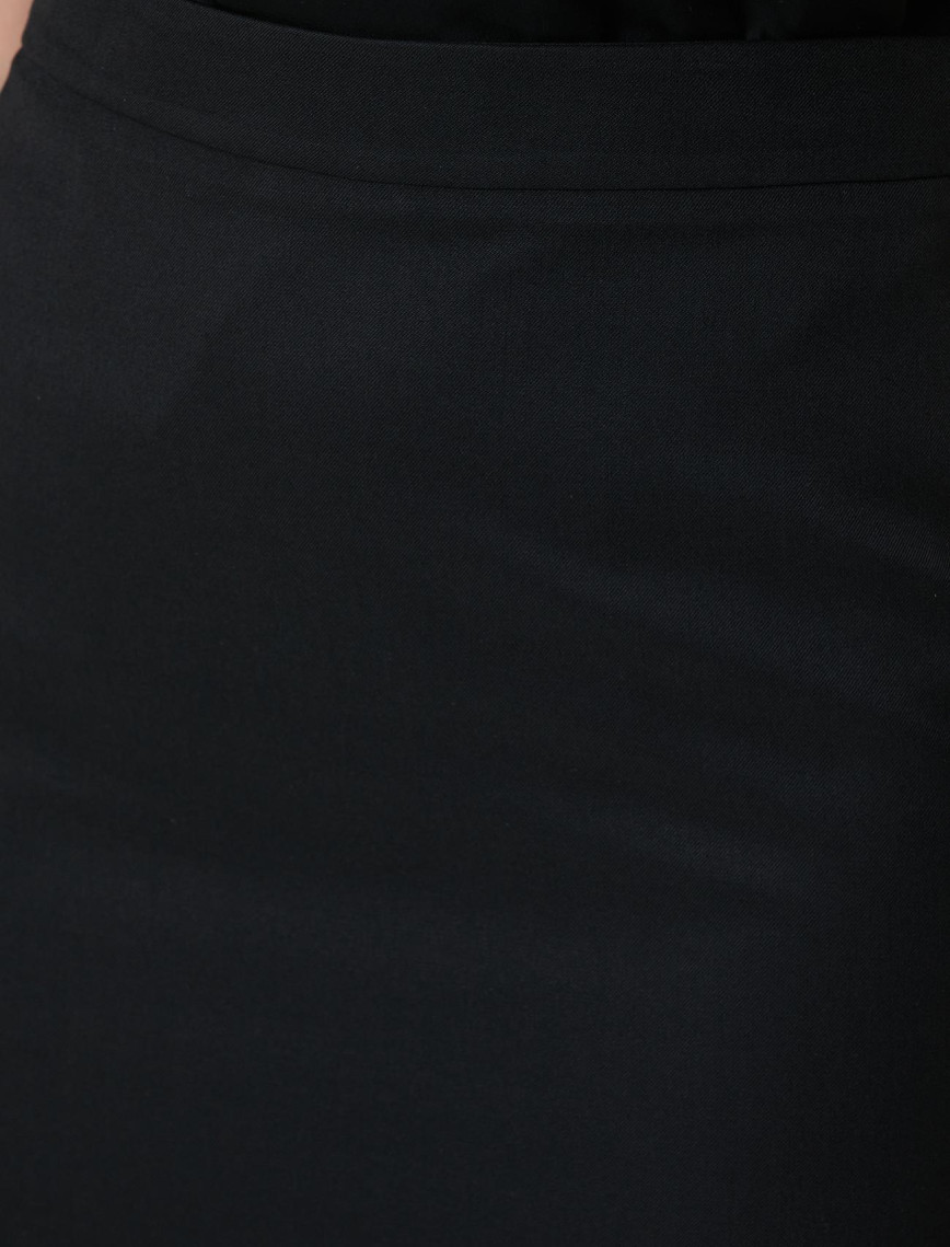 Network Kadın Siyah Yün Karışımlı Midi Etek Network Kadın Siyah Yün Karışımlı Midi Etek