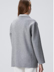 Network Kadın Limited Açık Gri Yün Karışımlı Ceket