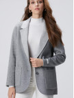 Network Kadın Limited Açık Gri Yün Karışımlı Ceket