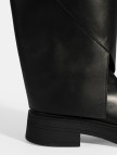 Kadın Siyah Katlama Detaylı Deri Çizme Kadın Siyah Katlama Detaylı Deri Çizme