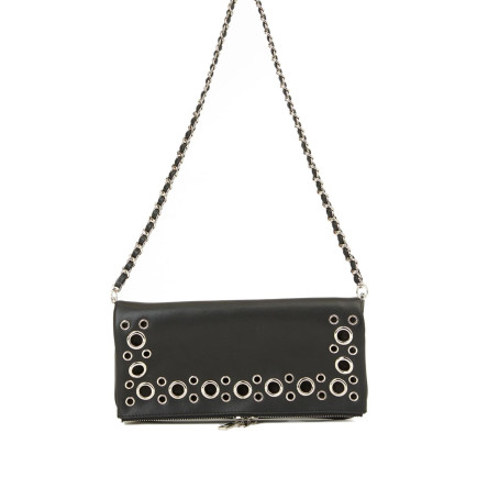 Network Kadın Siyah Zincir Askılı Deri Clutch Network Kadın Siyah Zincir Askılı Deri Clutch