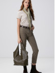 Network Kadın Haki Deri Çanta Network Kadın Haki Deri Çanta